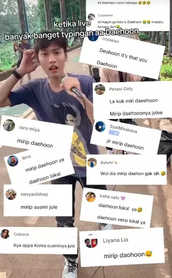 pria punya wajah disebut 'kembaran' Na Daehoon © berbagai sumber