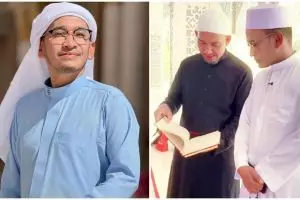 9 Potret Ruben Onsu isi waktu luang dengan belajar di pesantren, dalami Islam bareng habib dan ustaz