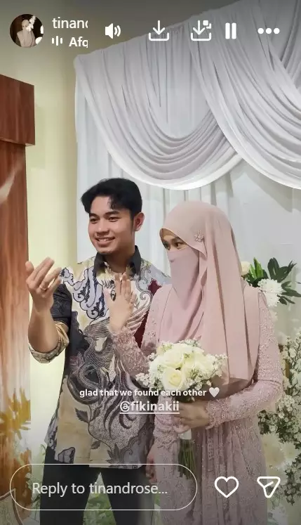 YouTuber Fiki Naki resmi nikahi Tina © Instagram YouTuber Fiki Naki resmi nikahi Tina © Instagram