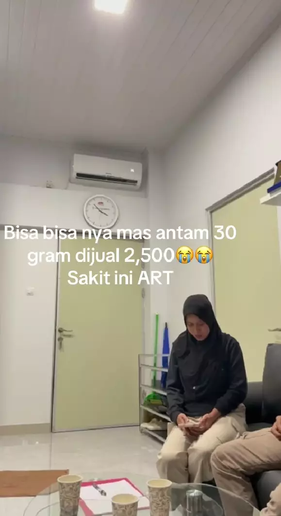 majikan curhat emas 30 gram dicuri © TikTok