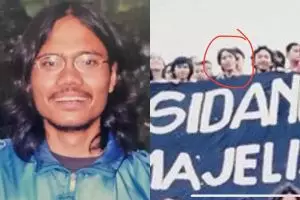Foto Desta ikut demo 1998 curi perhatian, begini potret lawas 9 presenter pria saat kuliah