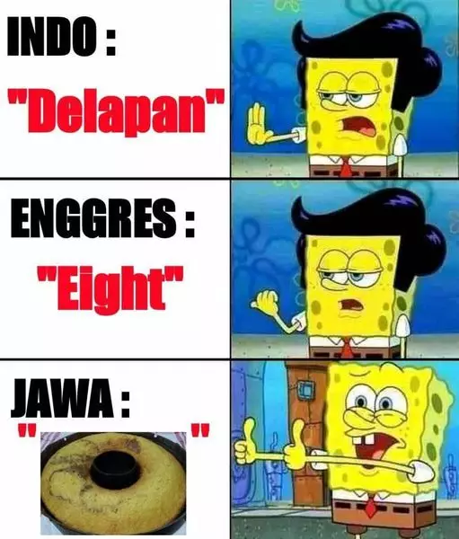 13 Perbedaan lucu Bahasa Inggris, Indonesia, dan Jawa yang bikin geleng-geleng kepala 13 Perbedaan lucu Bahasa Inggris, Indonesia, dan Jawa yang bikin geleng-geleng kepala
