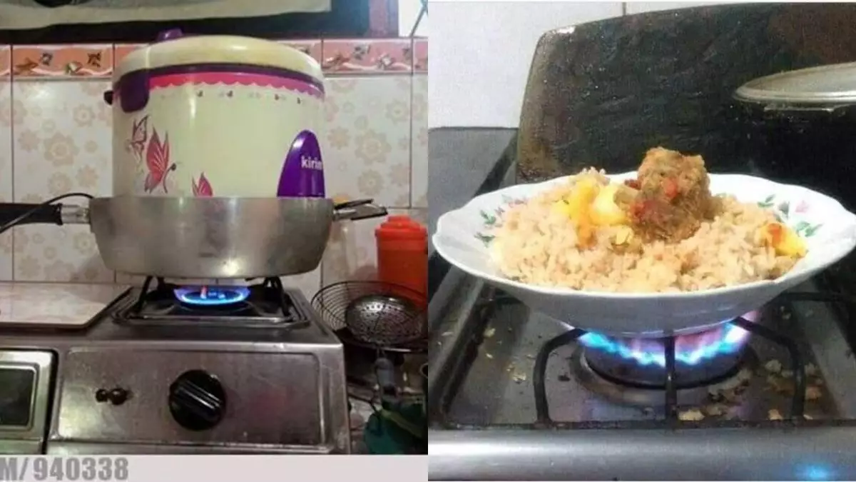 13 Aksi masak nyeleneh di kompor yang bikin netizen bingung tapi nggak bisa berhenti lihat