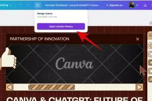 Cara mengembalikan desain ke versi lama di Canva dengan mudah, sekali klik saja selesai