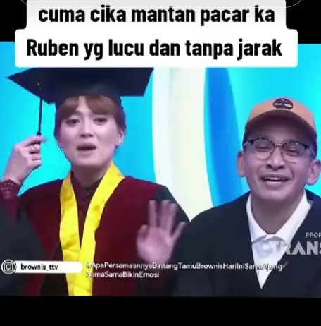 Ruben Onsu salah tingkah digoda Chika Jessica © berbagai sumber Ruben Onsu salah tingkah digoda Chika Jessica © berbagai sumber