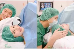 Sambut anak pertama, ini 9 potret Nita Vior jalani persalinan caesar, sempat jalani induksi balon