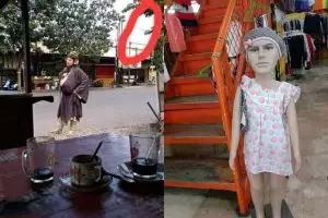 Bukan hantu tapi bikin deg-degan, ini 9 penampakan aneh di depan toko, ada yang mirip sosok misterius