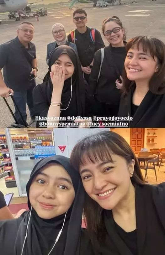 ketegaran Marshanda antar jenazah sang ayah © Instagram