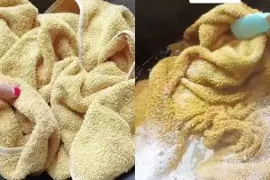 Cara cuci handuk ini bikin bersih dan bebas bau apek meski tanpa pewangi, cukup pakai 3 bahan dapur