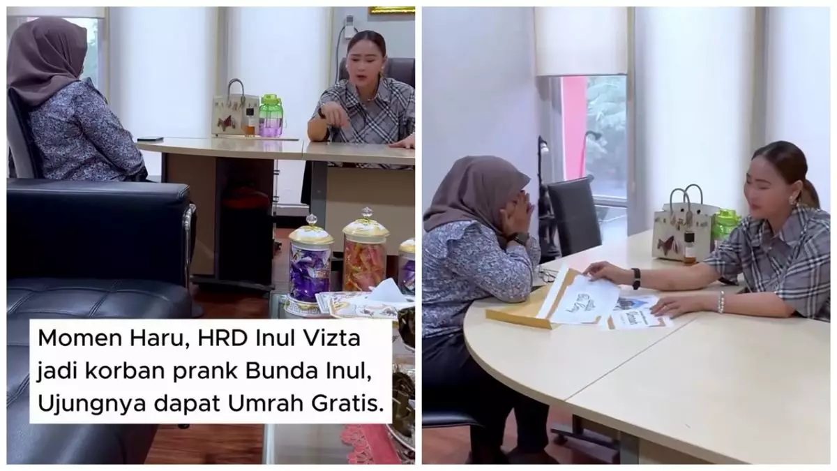 Bikin haru, Inul Daratista beri kejutan umrah untuk karyawan yang 10 tahun setia bekerja bersamanya