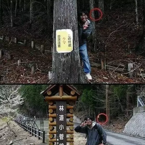 11 Potret nyeleneh dengan lingkaran merah nyeleneh, awalnya serem ternyata bikin ngakak