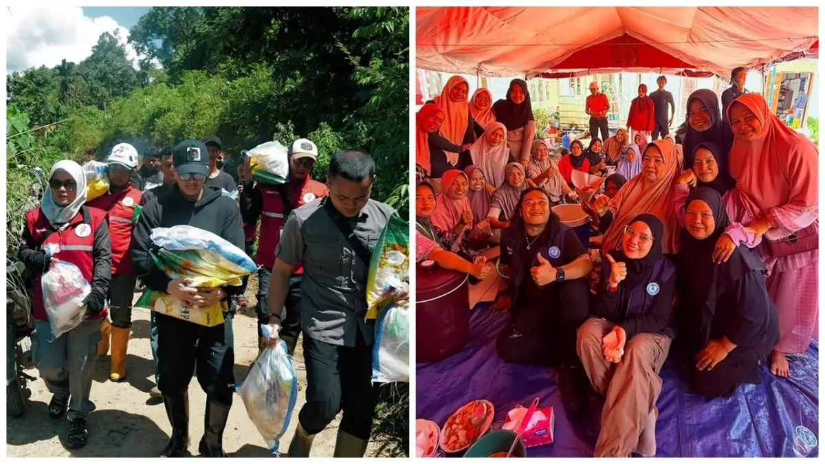 7 Potret seleb bantu korban bencana Sumatera, gaya Verrell Bramasta pakai rompi taktis disorot