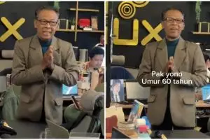Momen bapak 60 tahun diterima kerja bareng Gen Z ini bukti usia bukan penghalang bekarier