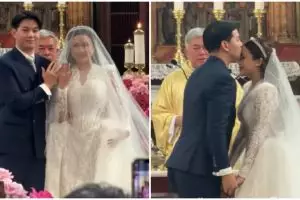 9 Potret pemberkatan nikah Brisia Jodie dan Jonathan Alden di Katedral Jakarta, khidmat dan sakral