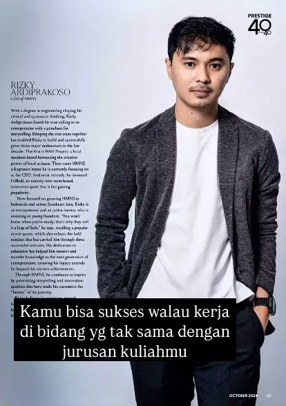 Sosok Rizky Arief CEO parfum HMNS © berbagai sumber