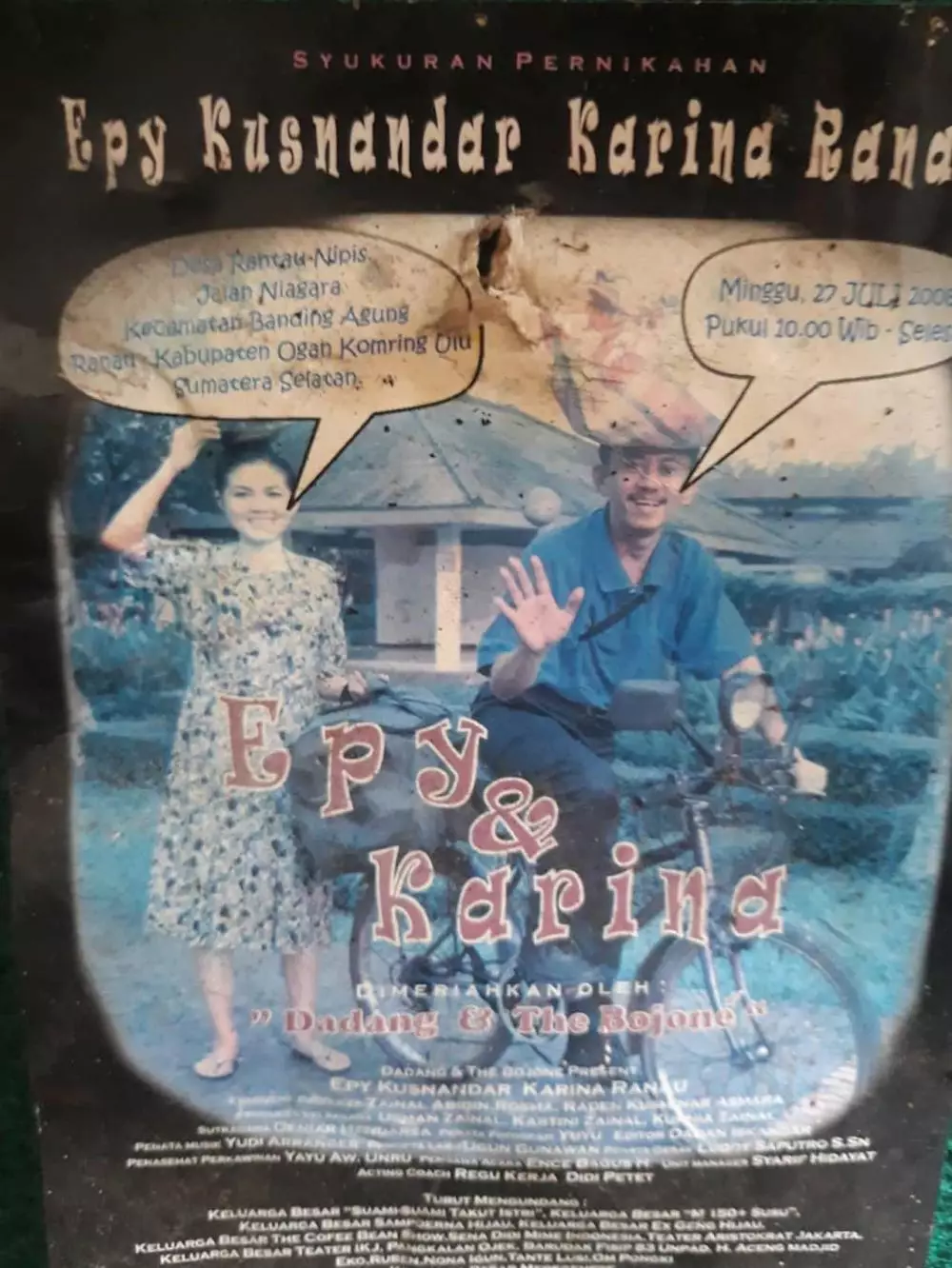 Potret kenangan Epy Kusnandar dan Karina Ranau © 2025 brilio.net