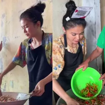 Potret kenangan Epy Kusnandar dan Karina Ranau, hidup sederhana jualan Jukut Goreng bareng