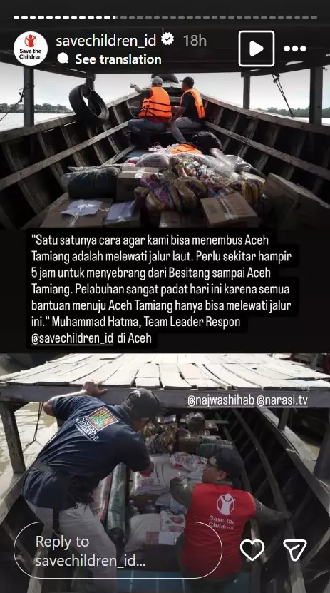 Penyaluran donasi korban bencana Sumatra © 2025 brilio.net