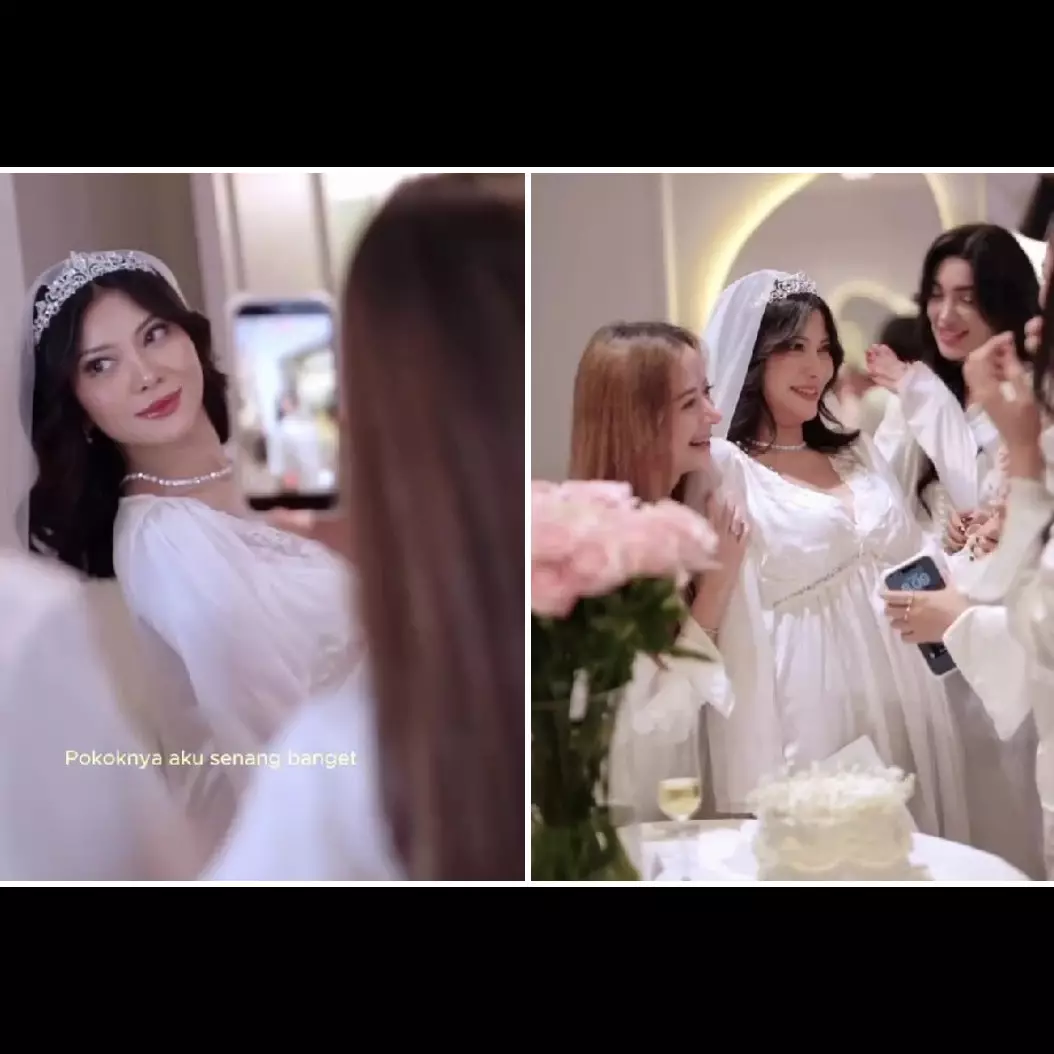 2 Tahun lalu viral diselingkuhi suami lalu cerai, kini nikah lagi, 9 potret bridal shower Hanum Mega