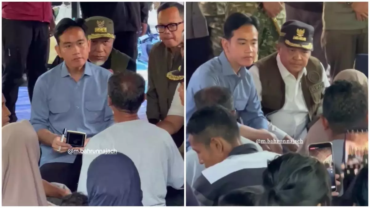 Gibran tinjau pengungsian banjir Sumatra, pastikan logistik makan 3 kali sehari tersedia