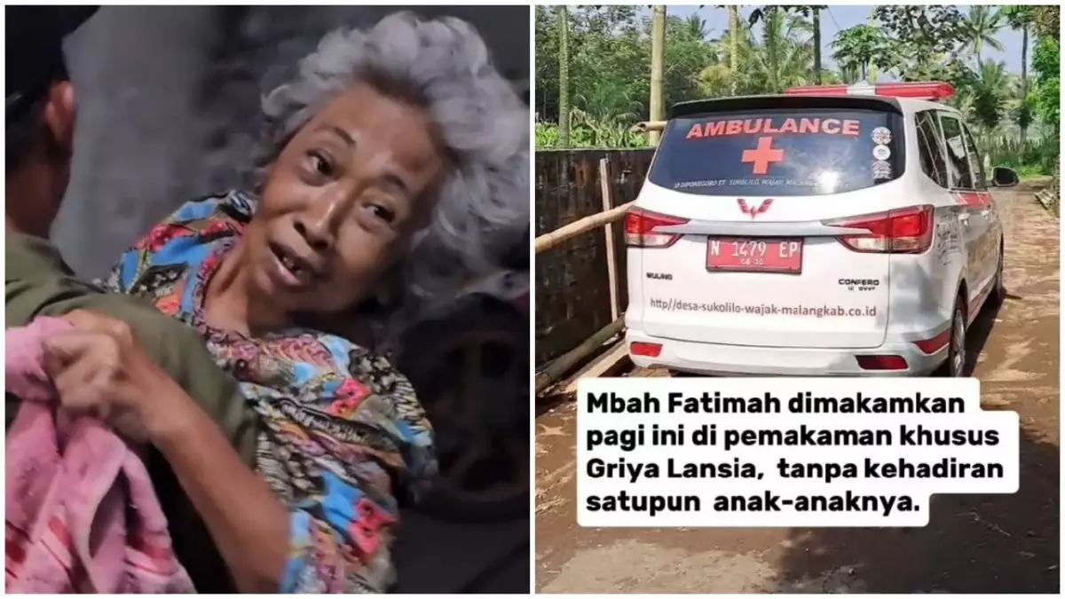 Viral ibu yang dikirim 4 anaknya ke panti Jompo di Malang kini wafat, pemakaman tak dihadiri keluarga