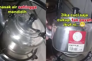 Bukan dicuci, ini cara sterilkan teko baru biar lebih aman dipakai merebus air tanpa ada residu