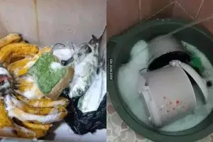 Lucu tapi bikin greget, 13 momen nyuci barang aneh ini sukses bikin netizen garuk kepala