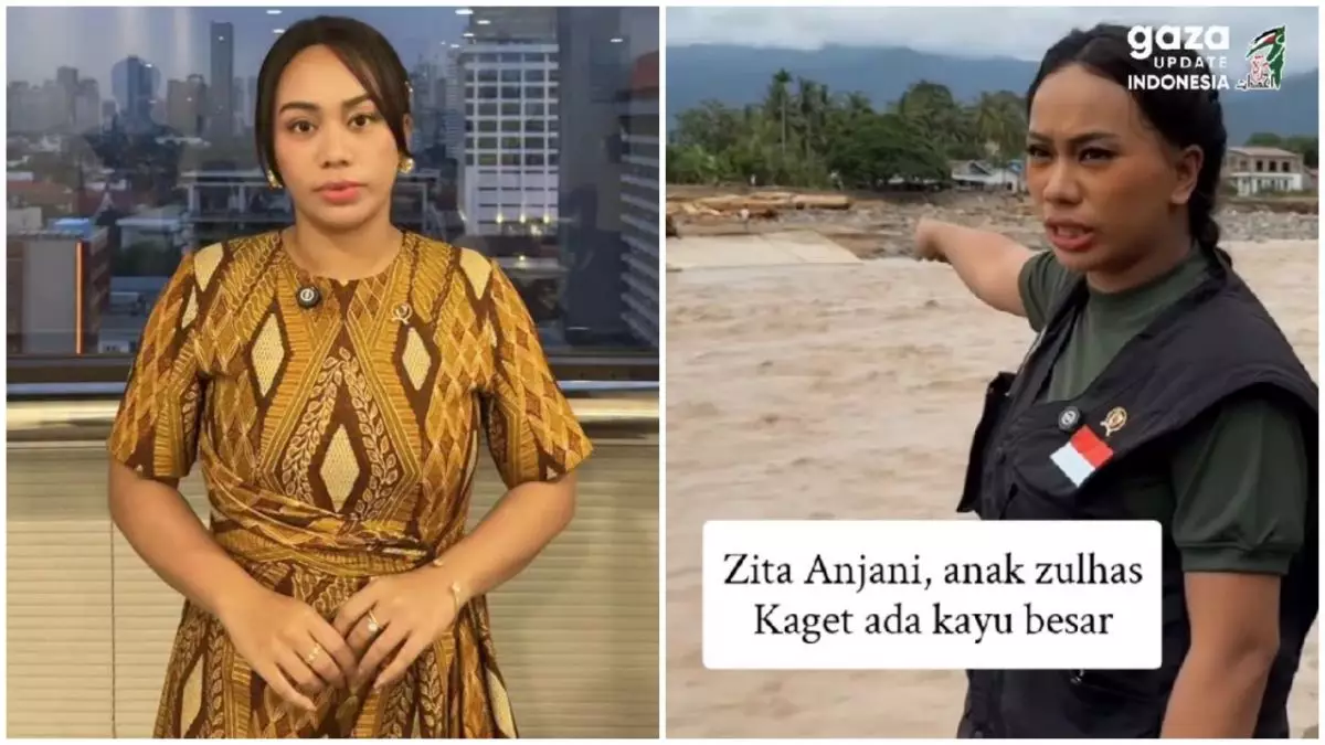 Zita Anjani komentari tumpukan kayu di lokasi banjir Sumatera, reaksi kagetnya jadi sorotan