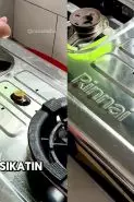 Cara ampuh bersihkan kompor lengket berminyak cuma pakai pasta dari racikan 2 bahan dapur ini