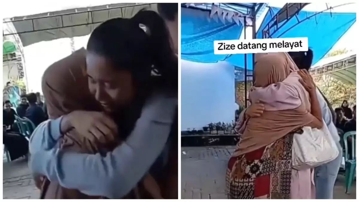 7 Momen Azizah Salsha hadir di rumah duka ayah Pratama Arhan di Blora, peluk hangat ibunda Arhan