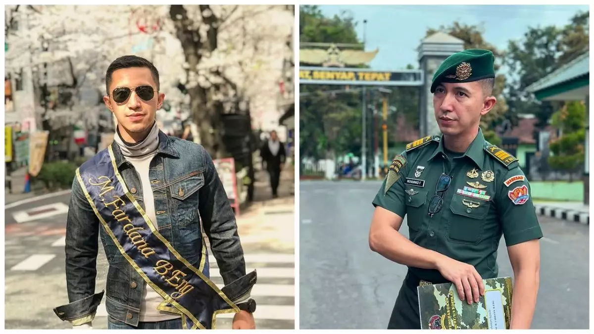 Potret ganteng Muhammad Fardhana eks Ayu Ting Ting kini berpangkat Kapten, tugas di Kostrad Surabaya