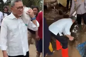 Video Zulhas panggul beras saat beri bantuan korban bencana  viral, ini tanggapan santai sang menteri