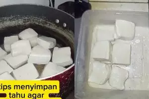Tak perlu direndam air lagi, ini cara ampuh simpan tahu supaya nggak berlendir dan bau asam
