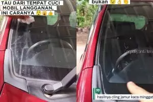 Tak perlu pembersih khusus, ini trik mengatasi noda jamur di kaca mobil cuma bermodal 1 bahan dapur