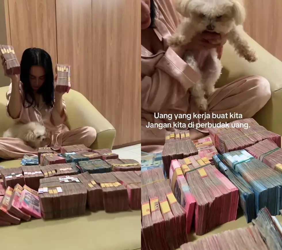 Dearly Joshua pamer tumpukan duit hasil bisnis © 2025 TikTok Dearly Joshua pamer tumpukan duit hasil bisnis © 2025 TikTok
