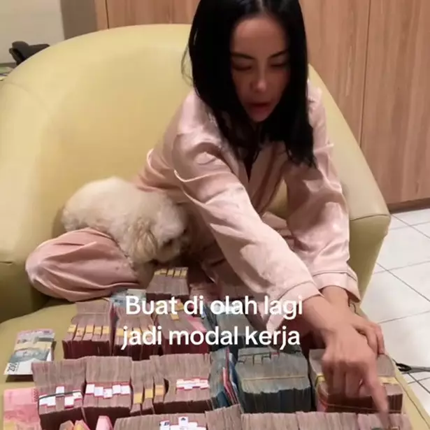 Sukses jualan nasi campur, Dearly Joshua pamer tumpukan duit hasil bisnis kuliner