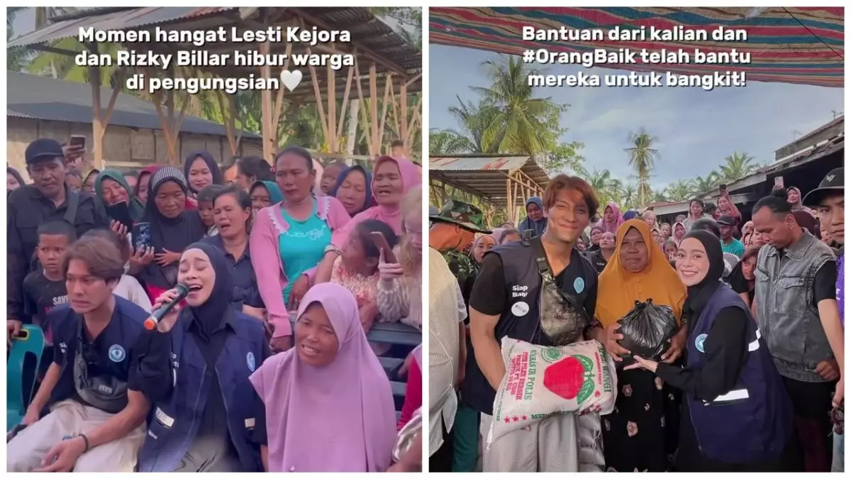 Sedang hamil 7 bulan, ini 7 potret Lesty Kejora turun ke lokasi bencana bertemu korban, tetap enerjik