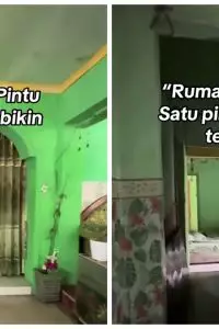 Ukuran rumah yang tampak luas dari dalam membuat warganet semakin penasaran.