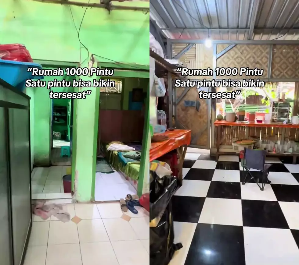 Rumah seribu pintu bikin netizen bingung © 2025 TikTok Rumah seribu pintu bikin netizen bingung © 2025 TikTok