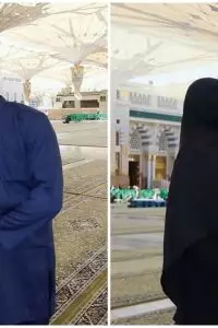 Penampilannya yang sederhana namun elegan saat mengenakan busana muslim membuat banyak penggemar ikut terharu melihat momen itu.
