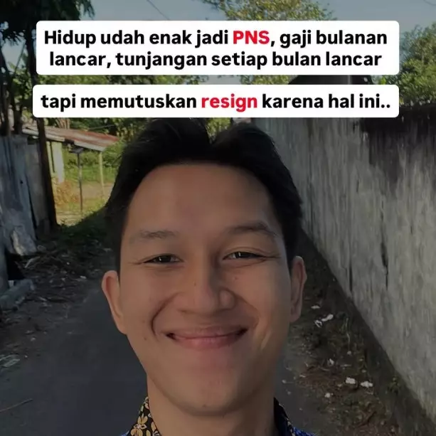 Sudah nyaman dengan gaji dan tunjangan, pria ini justru putuskan resign dari PNS, alasannya bikin haru