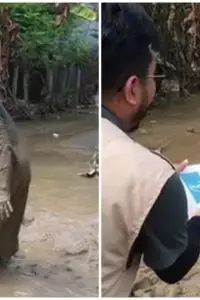 Pemandangan tersebut menggambarkan beratnya perjuangan warga terdampak banjir