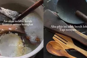 Jangan cuci spatula kayu  seperti biasa! Deep clean dengan cara ini jika ingin selalu steril