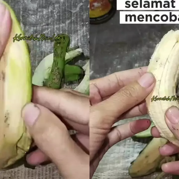 Cara mudah mengupas pisang mentah supaya kulitnya tidak lengket, ternyata cuma butuh 1 trik ini