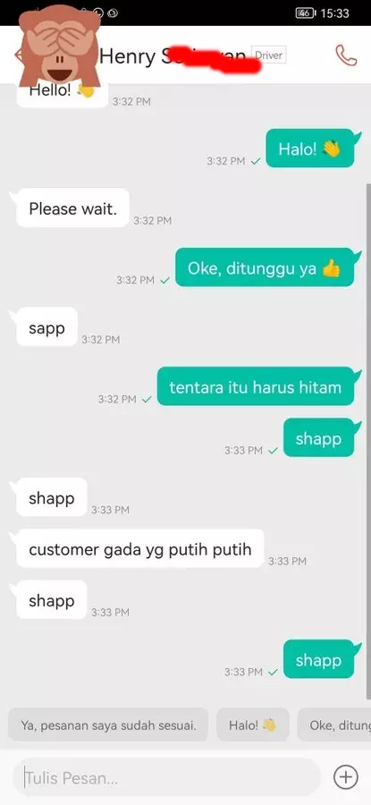 balasan kocak chat customer © Twitter