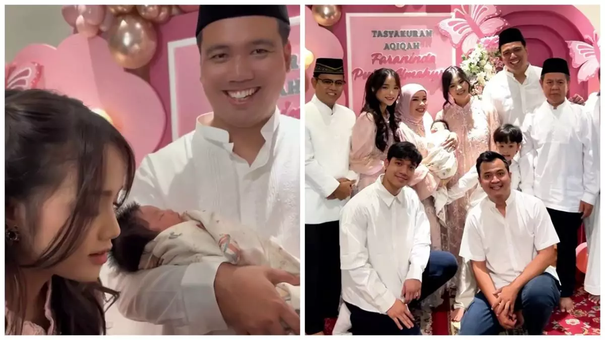 9 Potret akikah anak pertama Frans Faisal dan Indah Tri Pertiwi, putuskan ganti nama untuk putrinya