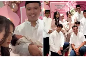 9 Potret akikah anak pertama Frans Faisal dan Indah Tri Pertiwi, putuskan ganti nama untuk putrinya
