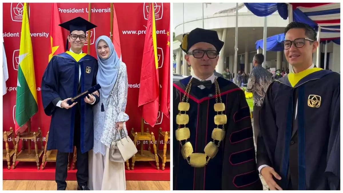9 Potret Dude Harlino wisuda sarjana di usia 45 tahun, ungkap dukungan Alyssa Soebandono saat kuliah