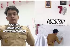 Buktikan Gen Z tidak pemalas, guru SD ini bagikan kesehariannya selain ngajar di kelas, sibuk pol