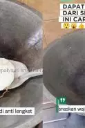 Cara baru seasoning wajan jadul biar antilengket, cuma butuh minyak goreng dan 1 bahan dapur ini
